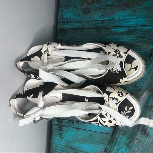 SIZE 6.5 Montego Bay Wedge  Wrap sandals - Picture 3 of 8